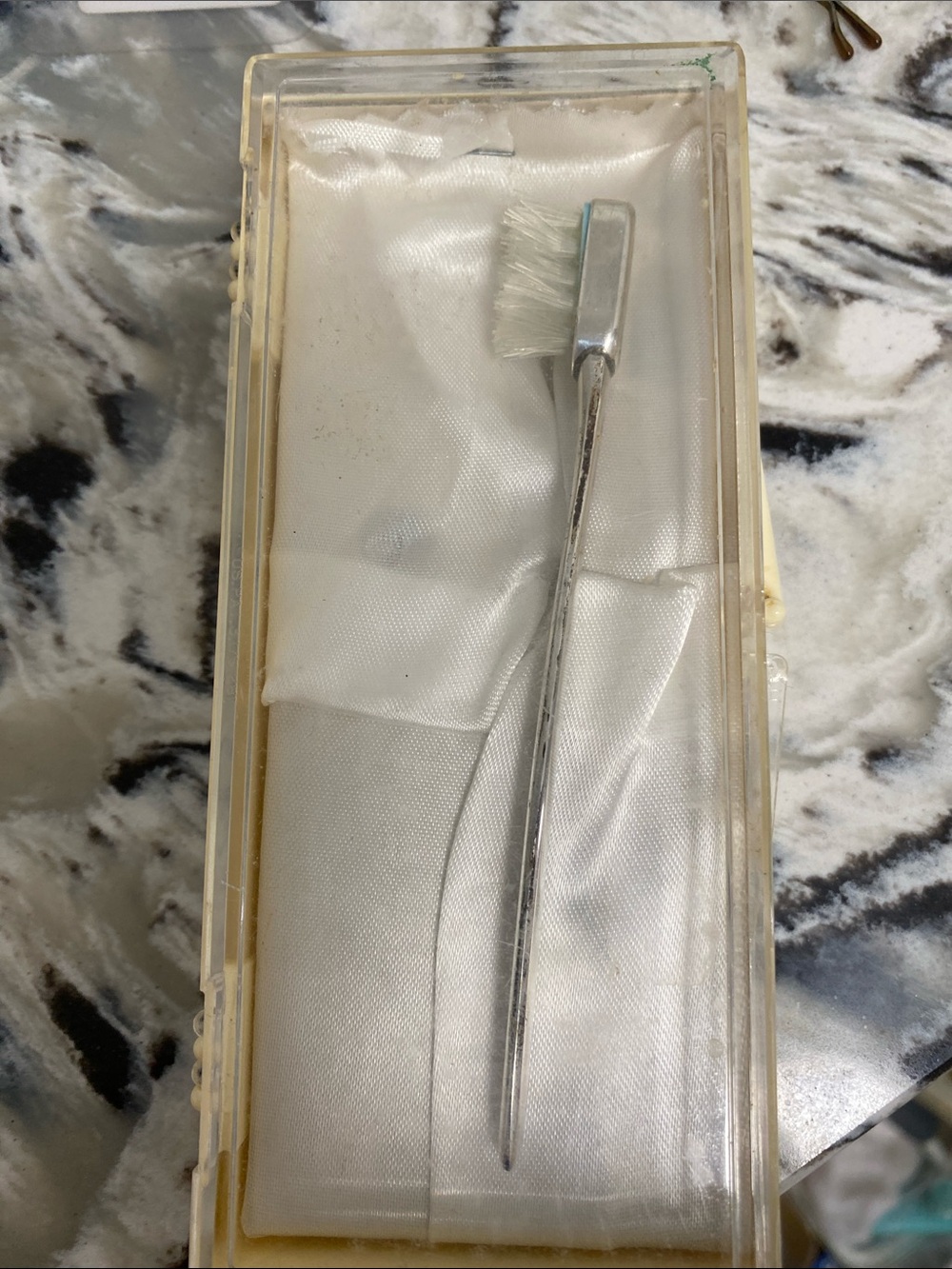 Vintage Sterling Silver Baby’s Toothbrush.